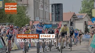 Highlights Stage 2  Dauphiné 2023 [upl. by Yhtomit]