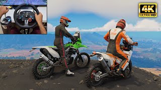 Kawasaki KX 450F amp KTM 450 Rally  OFFROAD Rally Bike  The Crew Motorfest  Logitech G29 gameplay [upl. by Yebloc]