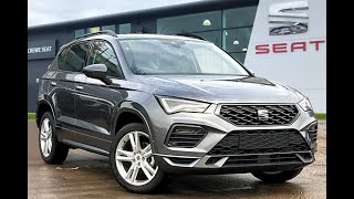 Brand New SEAT Ateca FR 15TSI 150 DSG Euro 6 in Graphene Grey  SEATCupra Crewe [upl. by Ardnasela]