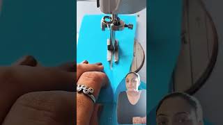 Diamand shape neck te lace legna sewing sewinghacks sewingtutorial machine simplesew shorts [upl. by Edwin]