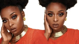 Perfect Fall makeup tutorial for black womendark skin [upl. by Ettenuj]