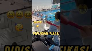 Bocil Ga Sadar Sudah MenDISKUALIFIKASI Atlit❗🤭😂 videoviral lucu renang [upl. by Jim624]