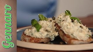 Classic Crostini Toasted Bread with Tuna and Ricotta On Blackheath [upl. by Moth863]