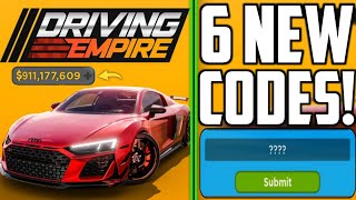 💥AUDI😳CAR⚠️DRIVING EMPIRE REDEEM CODES 2024  DRIVING EMPIRE ROBLOX CODES 2024 [upl. by Hassadah]