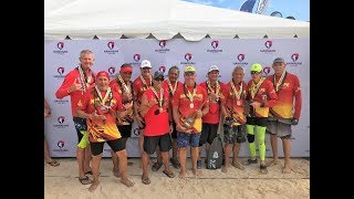 Molokai Hoe 2019 New Hope 60s Crew Battle for 3rd Place in Class [upl. by Lahcear]