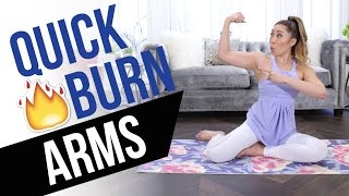 Quick Burn Arms Incredible Arm Toning Workout  no equipment no pushups [upl. by Anitsrihc]