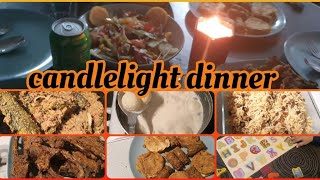 Candlelight dinner at home  easy recipes  anam waseem uk [upl. by Grof]