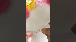 DIy pearl bracelet 😱😍 with initial name diy shorts youtubeshorts shortsfeed shortvideo crazy [upl. by Glinys]