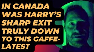 HARRY’S FAST DISAPPEARING ACT WAS DOWN TO THIS GAFFE LATEST princeharrry royal meghan [upl. by Oicangi]