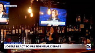 Voters react to presidential debate [upl. by Dlaner832]