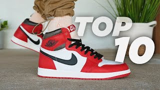 Top 10 AIR JORDAN 1 Sneakers of 2022 [upl. by Ettennod]