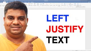 How To Left Justify In Word [upl. by Anrym]