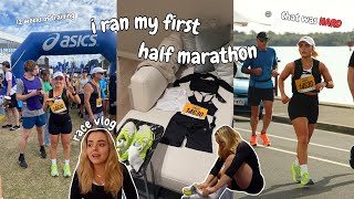 i ran my first half marathon  race day vlog  that was hard 😅 my experience  conagh kathleen [upl. by Art]