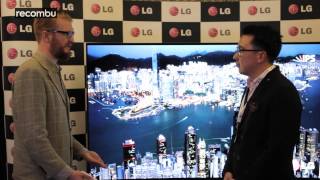 LGs curved 4K Ultra HD OLED TV  a world first [upl. by Strong111]