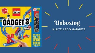 Unboxing  Review Klutz Lego Gadgets Book [upl. by Lita886]