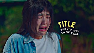 𝗧𝗜𝗧𝗟𝗘  Twenty Five Twenty One  humor fmv [upl. by Gnay]