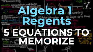 Algebra 1 Regents Formulas You MUST Memorize [upl. by Akeenat]