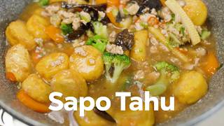 RESEP SAPO TAHU AYAM  SENYAMAN CAP CAY [upl. by Suellen]