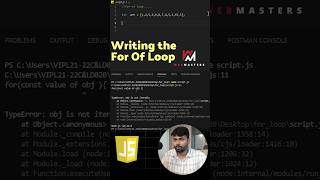 Writing the For of Loop javascript placementservices coderlife webdevelopment [upl. by Feenah217]