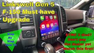 Linkswell Gen 5 F 150 T Style Radio Install [upl. by Gothurd607]