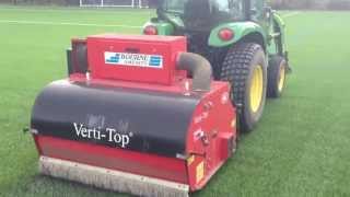 Verti cleaning of artificial 3G football pitch [upl. by Pfeffer]