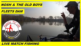 LIVE MATCH FISHING  NOSH amp THE OLD BOYS  FLEETS DAM [upl. by Ileek201]