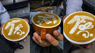 HOW TO MAKE COFFEE ART  LATTE ART FOR BEGINNERS BARISTA  HOW TO PRACTICE LATTE ART FOR BEGINNERS [upl. by Neyud418]