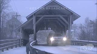 11092023 Lyndonville VT  First Snow  Slippery Driving  Rolled Over Car  Road Crews [upl. by Blayze192]