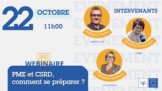 Replay  PME et CSRD  22 octobre 2024 [upl. by Horsey]