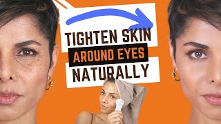 How To Tighten Skin Around Eyes Naturally Without Injecting Fillers [upl. by Spalla]