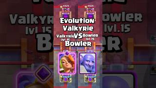 Evolution Valkyrie VS Bowler clashroyale shorts [upl. by Ylak]