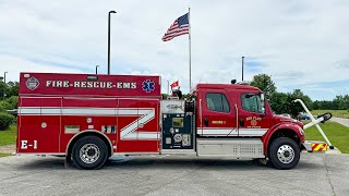 Truck WalkAround Ash Flat AR Fire Department Freightliner Pumper [upl. by Sew]