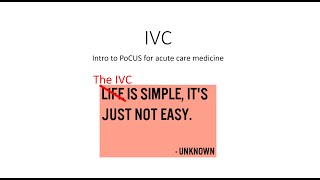 Evaluation of the IVC with POCUS  An InDepth Guide [upl. by Tanaka]