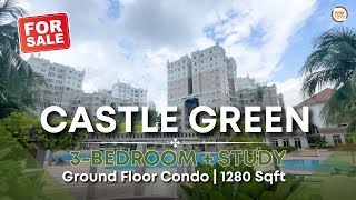 Singapore Condo Property Home Tour  Castle Green  3 Bedroom  Study 1280 sqft by Tony Tay [upl. by Aikam135]