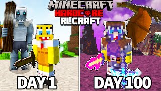 I SURVIVED 100 DAYS IN HARDCORE RLCRAFT v293 [upl. by Ahsaeym]