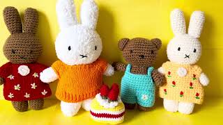 Crochet Miffy and Friends  Crochet Miffy that looks so original 😱 [upl. by Dorcia555]