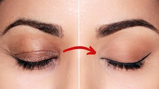 Makeup Tricks That Hide WRINKLES on Eyelids [upl. by Kcirdde]