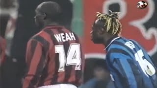 Taribo West 23 vs George Weah 31  Derby della Madonnina  22031998 [upl. by Ariat314]