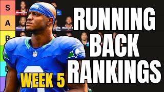 Top 30 Running Back Rankings For Week 5 Fantasy Football [upl. by Irac]