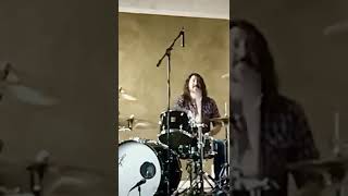 Dave Grohl drums in Studio 666 [upl. by Linetta542]