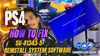 How To Fix PS4 Error SU413435 Reinstall System Software PlayStation 4 [upl. by Olivette562]