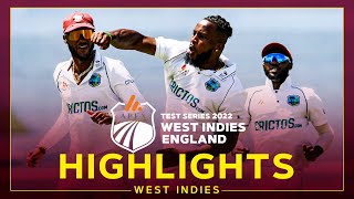 Highlights  West Indies v England  Engs Tail Fights Back After Collapse  3rd Apex Test Day 1 [upl. by Williamsen]