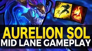 1100 AP AURELION SOL MID  Build amp Runes  LEGENDARY PORCELAIN PROTECTOR AURELION SOL 660 STACKS [upl. by Wade]