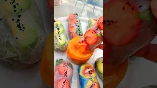 Frugivore Rainbow Rolls Free Recipe 🙌🏼 [upl. by Wendie]