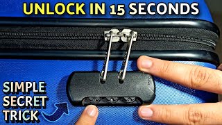 How To Unlock Forgotten Combination Lock Password  Open Any Suitcase Luggage Bag Password Lock [upl. by Neleb]