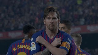 Lionel Messi vs Sevilla Home 201819 4K UHD 20102018 [upl. by Uahc]