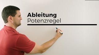 Ableitung Ableiten mit Potenzregel Grundlagen  Mathe by Daniel Jung [upl. by Eisteb]