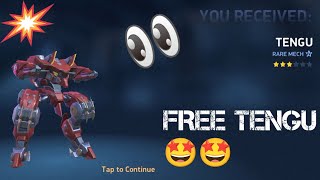 Free Tengu 🤩🤩🤯  Mech Arena  Mech Arena Alpha  Mech Arena Robot Showdown [upl. by Zamora]