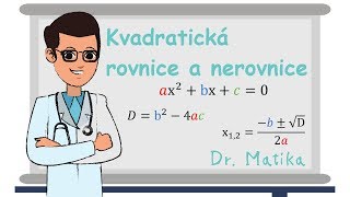 Jak řešit kvadratickou rovnici Diskriminant  Dr Matika [upl. by Nortyad596]