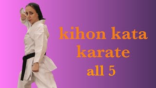 karate all 5 kihon katas of shitoryu style full performance🥋💯💪💎 [upl. by Siegler]